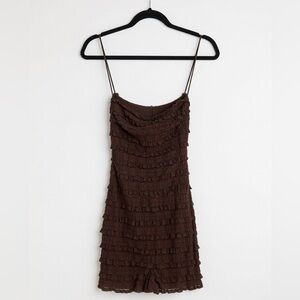 Princess Polly Ayver Ruffle Strapless Romper